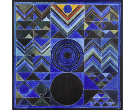 Syed Haider Raza (Indian, 1922-2016)Germination signed and dated '98 lower centre, signed and dated 1998 verso with titleacry