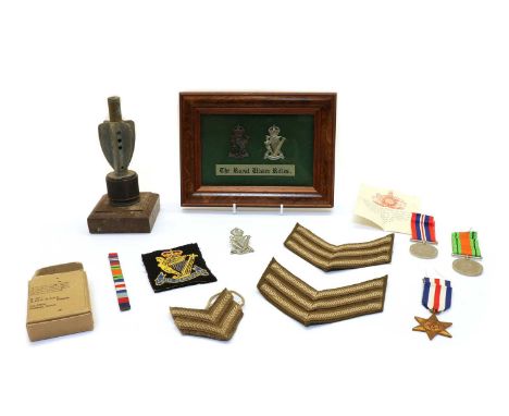 A collection of Second World War medals and ephemera, comprising The Defence Medal, War Medal and The France and Germany Star