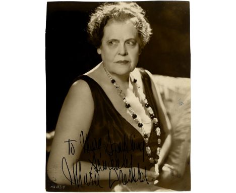 DRESSLER MARIE: (1868-1934) Canadian-American Actress, Academy Award winner. Vintage signed and inscribed sepia 7 x 9.5 photo