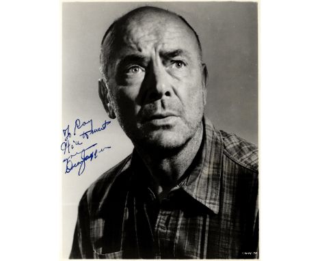 JAGGER DEAN: (1903-1991) American Actor, Academy Award winner. A good vintage signed and inscribed 8 x 10 photograph of Jagge