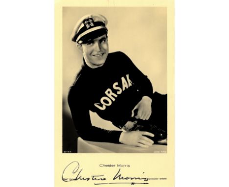 ACTORS: A good selection of vintage signed postcard photographs and slightly larger by various film actors including Chester 