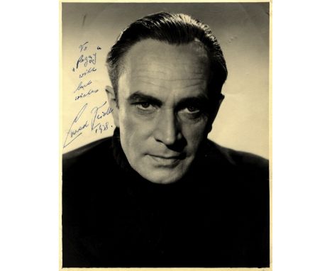 VEIDT CONRAD: (1893-1943) German Actor, remembered for his role as Major Heinrich Strasser in Casablanca (1942). Vintage sign