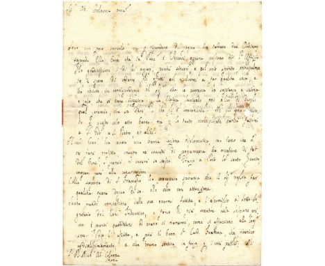 PIUS VIII: (1761-1830) Pope of the Roman Catholic Church 1829-30. A.L.S., F. S. Card. Castiglioni, as Cardinal-Priest of Sant