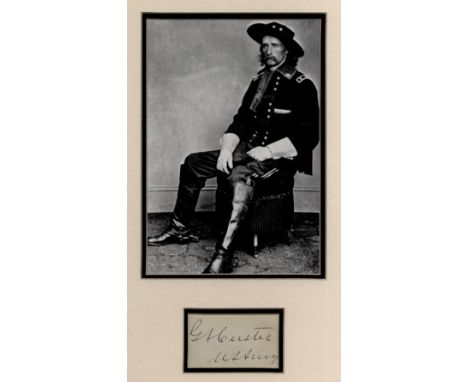 CUSTER GEORGE: (1839-1876) American Army Officer and Cavalry Commander in the American Civil War and American Indian Wars. A 