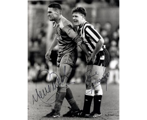 GASCOIGNE & JONES: GASCOIGNE PAUL (1967-     ) English Footballer & JONES VINNIE (1965-     ) British Footballer & Actor. Sig