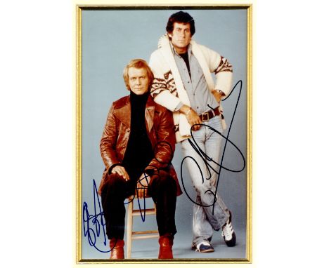 TELEVISION: Selection of signed cards, colour 8 x 10 photographs etc., by various stars of television shows, most American, i