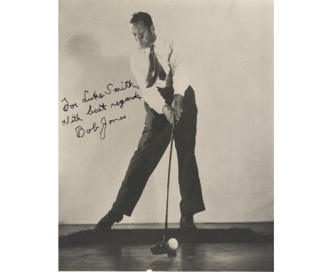 JONES ROBERT T.: (1902-1971) American Golfer, Open Champion 1926, 1927 & 1930 and American Open Champion 1923, 1926, 1929 & 1