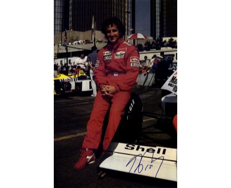 FORMULA ONE: Selection of signed 5 x 7 photographs, 8 x 12 photographs (3) etc., by various Formula One motor racing drivers,