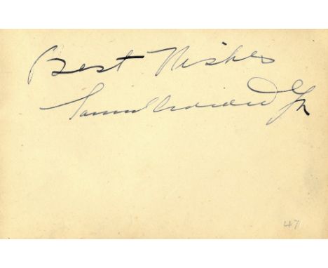 AUTOGRAPH ALBUM: A good autograph album containing over 40 signatures by various film stars, entertainers and other famous in
