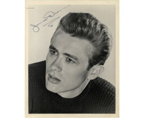 DEAN JAMES: (1931-1955) American Actor. An excellent, rare vintage signed 8 x 10 photograph of Dean in a classic head and sho