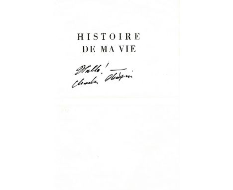CHAPLIN CHARLES: (1889-1977) English Film Comedian, Academy Award winner. Bold black ink signature ('Hello! - Charles Chaplin