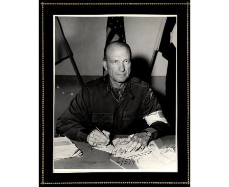 PATCH ALEXANDER: (1889-1945) American General of World War II. A good vintage signed and inscribed 8 x 10 photograph depictin