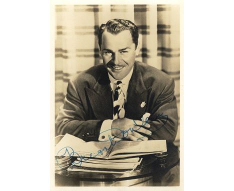 ACTORS: Selection of vintage signed postcard photographs, 5 x 7s, 8 x 10s etc., by various film actors including Brian Donlev