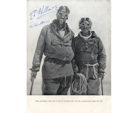 EVEREST EXPEDITION 1953: A vintage printed 4to brochure entitled Ascent of Everest 1953, with various illustrations and print