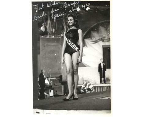 GLAMOUR: A good selection of vintage signed 6.5 x 4.5 photographs and slightly larger etc., by various winners of beauty page