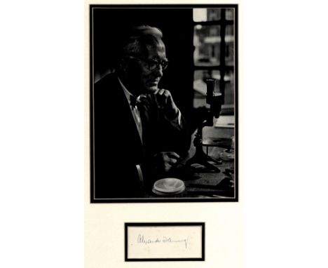 FLEMING ALEXANDER: (1881-1955) Scottish Biologist, Nobel Prize winner for Physiology or Medicine, 1945. Blue fountain pen ink