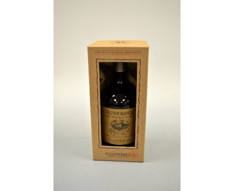 GLENMORANGIE SINGLE HIGHLAND MALT SCOTCH WHISKY, 57.2% vol, 1 litre, traditional 100% proof, in presentation cardboard window