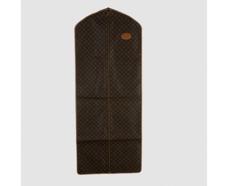 Large traveling carrier for coats, pants, shirts etc. by one of the leading designers in the fashion industry, circa-1980's. 