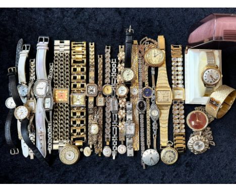 Collection of Assorted Ladies &amp; Gentleman's Wristwatches, bracelet and leather straps, including Rotary, Hamnett, Solo, P