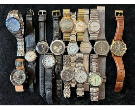 Collection of Gentlemen's Wristwatches, leather and bracelet straps, comprising Bering, Hamilton, Royal London, Sekonda, Accu