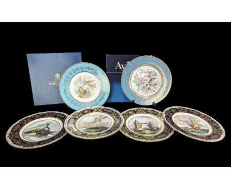 Collection of Cabinet Plates, comprising Royal Worcester Great Victorian Achievement Series, boxed, four in total.  Together 