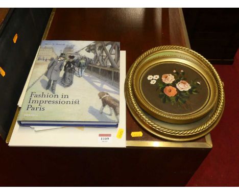 Debra N. Mancoff - Fashion in Impressionist Paris, single hardback volume; sundry art related ephemera; and two reproduction 