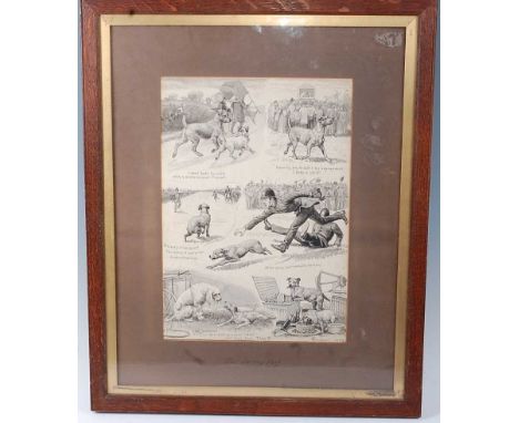 Edmund G Caldwell, (1852-1930), The Derby Dog, ink sketch, 36 x 25cm.