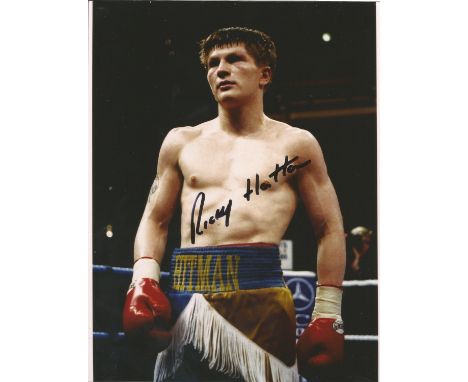 Boxing Ricky Hitman Hatton 10x8 signed colour photo. Richard John Hatton, MBE born 6 October 1978 is a British former profess