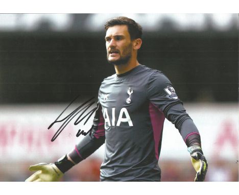 Football Hugo Lloris 8x12 signed colour photo pictured in action for Tottenham Hotspur; born 26 December 1986) is a French pr