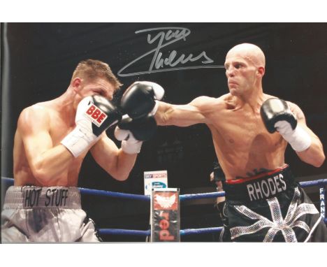 Boxing Ryan Rhodes 8x12 signed colour photo. Ryan Rhodes born 20 November 1976 is a British former professional boxer who com