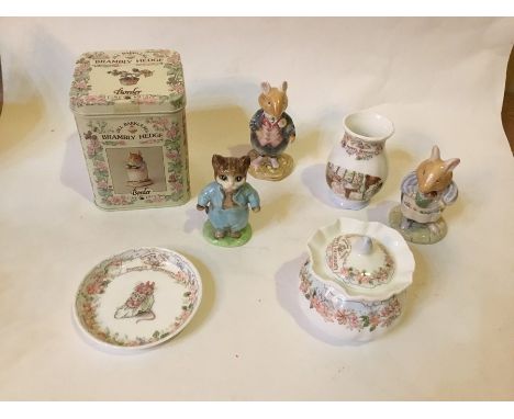 Twenty various Brambly Hedge models etc, a Brambly Hedge Poppy's bedroom small vase, trinket, [pot and cover and Beswick Tom 