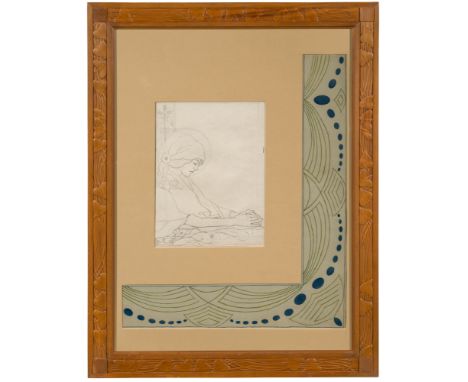 Marguerite Burnat-Provins 1872–1952 Étude pour Le Bellerivien 1897 Bleistift auf Papier rückseitig mit Stempel Fonds M. B.-P 