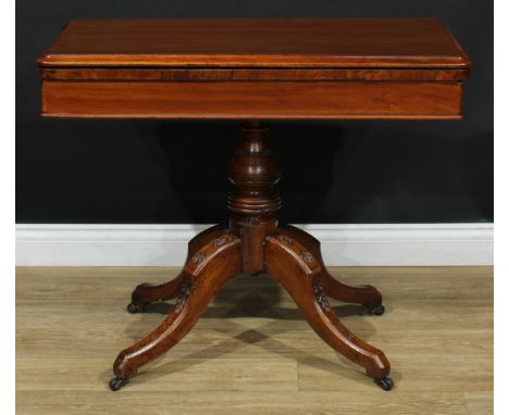 A late Victorian card table, of Irish and campaign interest, by Ross &amp; Co, Ellis's Quay, Dublin, hinged rectangular top e