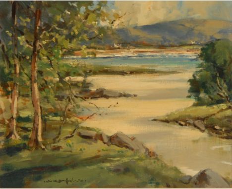 George K. Gillespie RUA (Irish Artist, 1924 - 1995)On The West Coast, Ireland signed, titled gallery label to verso, oil on c