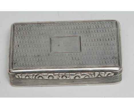 A William IV silver rounded rectangular presentation snuff box, A Token of esteem from L.T to Cap:in [Captain] Pryce R.M. [Ro