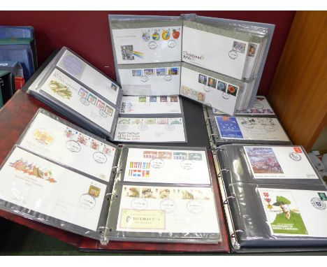Twelve albums of Royal Mail first day covers