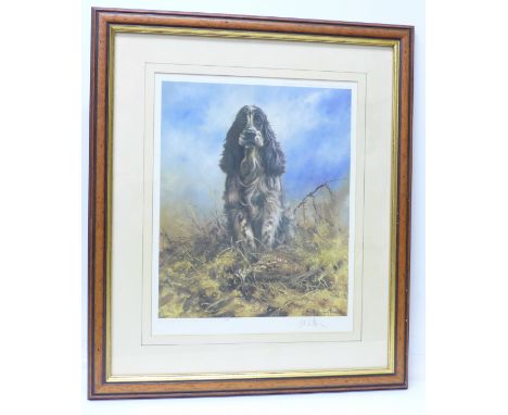 A limited edition print of a cocker spaniel