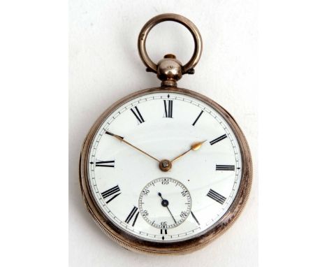 Third quarter of 19th century silver cased open face lever watch, Jas North - Ilford, 34033, the frosted gilt and jewelled mo