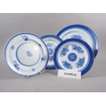 A Copeland Spode "Spode Fitzhugh" pattern part dinner service, 27 pieces approx, and three