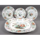 A 19th century Davenport "94" pattern part dinner service, a Wedgwood of Etruria & Barlaston "
