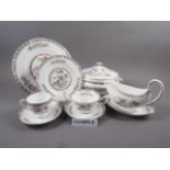 A Wedgwood "Kutani Crane" part combination service, comprising three tureens, a pair of vases,