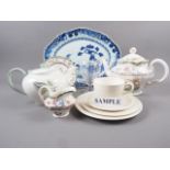 A Wedgwood of Etruria and Barlaston "Edme" pattern part teaset, a Wedgwood teapot, two other
