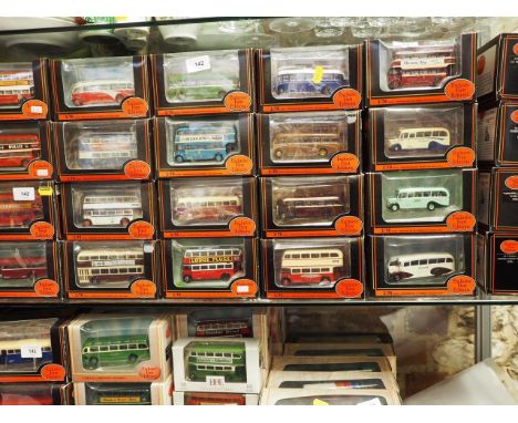 Approximately 163 "Exclusive First Edition" die-cast model buses, all in boxes 