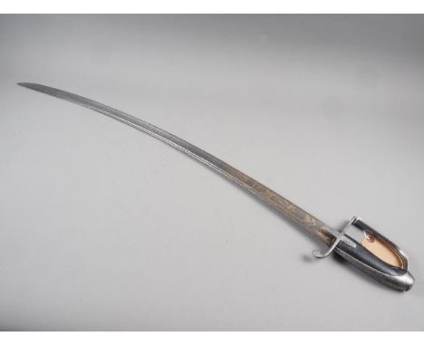 A British 1788 pattern Light Cavalry trooper's sword, the blade marked L Runkel Sohlingen, blade 35" long 