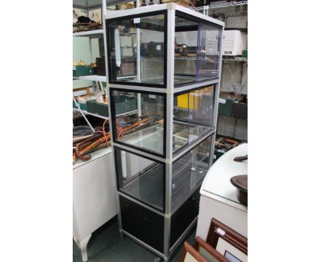 A freestanding illuminating display cabinetCondition: The item is PAT tested and passed with 2 of the 3 lights visibly workin