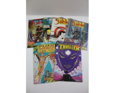First Comics No.2 July Jon Sable Freelance "Death is a bum deal!" (Plastic Wrap), First Comics No.5 Oct Jon Sable Freelance "