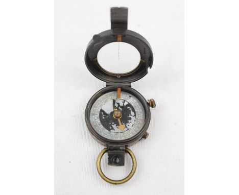 A WWI field compass, Verner's pattern, engraved '1917 E Koehn, Geneve Suisse 