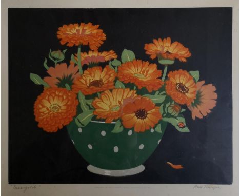 John Hall Thorpe (1874 - 1947), 'Marigolds' Print signed in Pencil