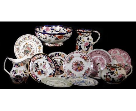 Various Mason's Ironstone Mandarin pattern wares, bowl, 26cm wide, jug, teapot, various other Mason's Ironstone, etc. (a quan