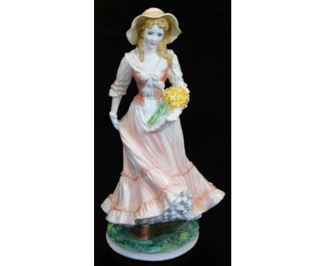 A Royal Worcester The Four Seasons Collection Compton and Woodhouse figure Spring, limited edition no. 2153/7500, printed mar